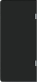 vidaXL Ecran intimitate pisoar perete negru 90x40cm sticlă securizată