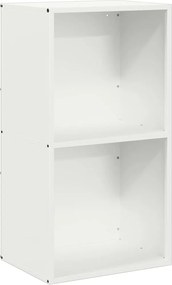 vidaXL Suport pentru lemne de foc alb 40x30x75 cm Oțel laminat la rece