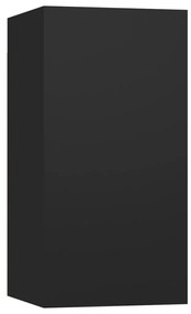 803328 vidaXL Comodă TV, negru, 30,5x30x60 cm, lemn prelucrat