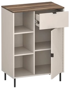 Dulap EYCO 1D1S, cașmir/stejar castello