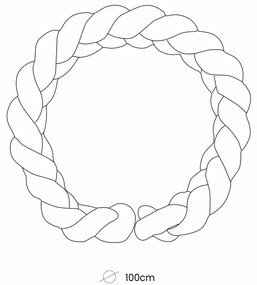 Cuib pentru bebeluș roz 100x100 cm – Meowbaby