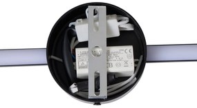 Lampă de perete modernă neagră 100cm incl. LED - Clockwise