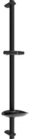 Mexen DB bară de duș cu săpunieră 75 cm, Neagră - 79384-70