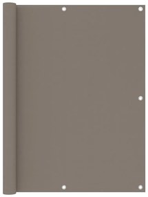 vidaXL Paravan de balcon, gri taupe, 120x500 cm, țesătură oxford