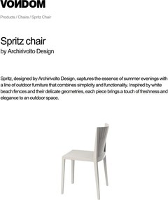Set de 4 Scaune moderne de exterior / interior design premium SPRITZ CHAIR 56016 Vondom