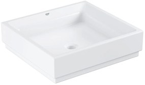 Lavoar Grohe Cube Ceramic 50x47, montare pe blat Pure Guard, alpine white - 3948100H