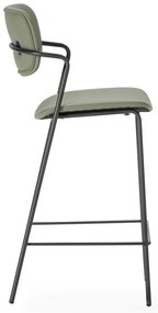 Scaune de bar kaki 2 buc. (înălțime șezut 68 cm) Maika – Marckeric