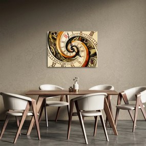 Tablou pe sticlă cu ceas (70x50 cm)