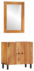 3206297 vidaXL Set dulapuri de baie, 2 piese, lemn masiv de acacia