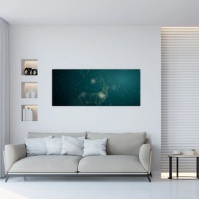 Tablou - Cerb magic noaptea (120x50 cm)