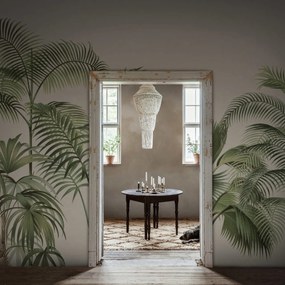 Fototapet, Retro Jungle, Green, Rebel Walls