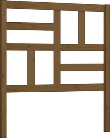 vidaXL Tăblie de pat, maro miere, 106x4x104 cm, lemn masiv de pin