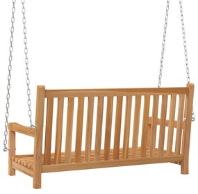 Banca balansoar, lemn masiv de tec, 114x60x64 cm 114 x 60 x 64 cm