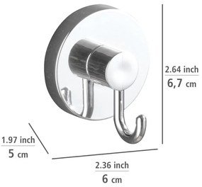 Set de accesorii de baie argintiu lucios autoadeziv Bari – Wenko