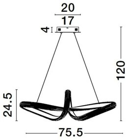 Lustra LED suspendata design modern MEDORA 42W