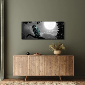 Tablou - Bufniță de noapte, albastru (120x50 cm)