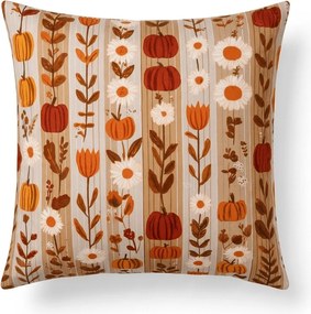 Husa pentru perna din microfibra PUMPKIN STRIPES 45x45 cm, colorat