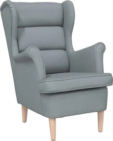 vidaXL Fotoliu, gri deschis, 74x84x100 cm, textil