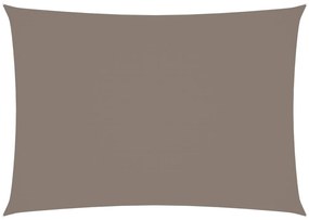 Parasolar, gri taupe, 3,5x4,5 m, tesatura oxford dreptunghiular Gri taupe, 3.5 x 4.5 m