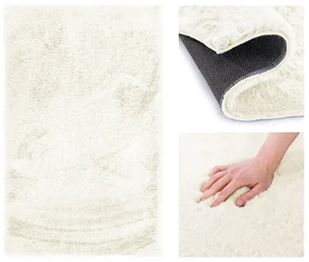 Covor din blana artificiala de iepure crem, LOVIKA Dimensiune: 120 x 170 cm