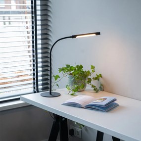 Lampă de masă de design neagră, cu LED inclus, cu dimmer tactil - Palka