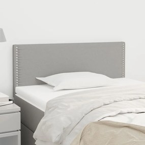 vidaXL Tăblie de pat, gri deschis, 100x5x78/88 cm, textil