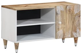 vidaXL Comodă TV, 80x31,5x46 cm, lemn masiv de mango