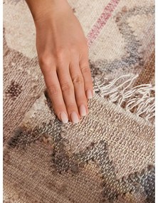 Covor tip traversă crem țesut manual din iută 80x200 cm Roya Imani – Elle Decoration