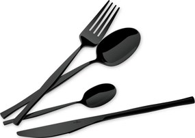 Set tacamuri 24 piese, 6 persoane, negru oglinda Berlinger Haus BH 3066