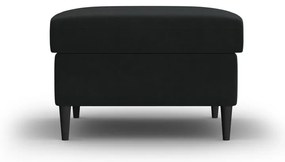 Taburet negru cu tapițerie din catifea Kyoto – Cosmopolitan Design