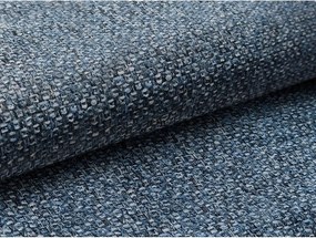 Pat matrimonial albastru tapițat cu spațiu de depozitare cu somieră 140x200 cm Mano – Makamii