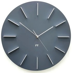 Ceas de perete design Future Time FT2010GY Round  grey, diametru 40 cm