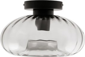 Plafonieră Osram DECOR SMOKE 1xE27/12W/230V Ø28 cm, negru/gri fumuriu