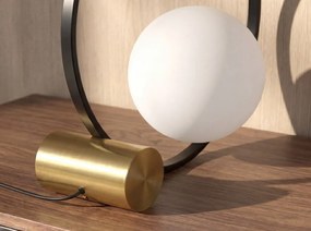 Lampa de masa design circular Gold and Black