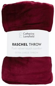Cuvertură roșie 200x240 cm Raschel – Catherine Lansfield