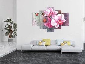 Tablou - Orhidee, acvariu (150x105 cm)