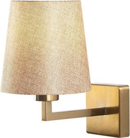 Lampa perete PROFIL 4651, auriu/bej, metal/material textil, 18x24x30 c