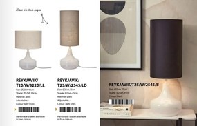 Veioza/Lampa de masa decorativa Reykjavik alba