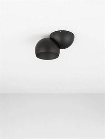 Spot LED aplicat aluminiu LUSA negru