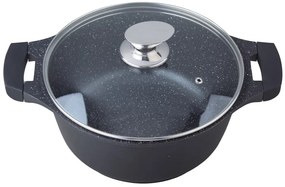 Oala marmorata 24 cm cu capac Imperial Collection IM-CAS24M
