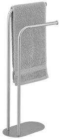 Suport pentru prosoape argintiu mat din oțel inoxidabil Levante – Wenko