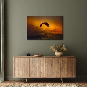 Tablou cu parașutistul în apus de soare (90x60 cm)