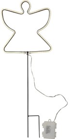 Decorațiune luminoasă neagră de Crăciun Neon Angel – Star Trading