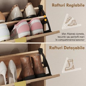 HOMCOM dulap pantofi compact | Aosom Romania