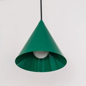 Lampă suspendată pe cablu ETNA II, 1x E27 / 15W / 230V, Ø 18,5 cm, verde