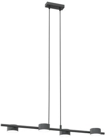 Lustră pe cablu SORA 4xGX53/12W/230V negru