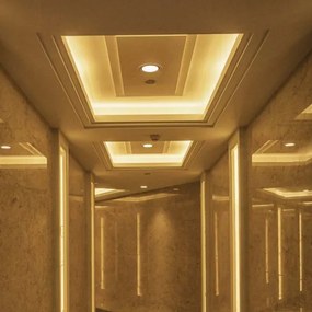 LED spot încastrat 12W 230V 3000/4000/6400K pr. 12 cm alb