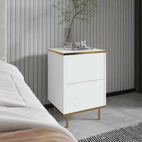 Noptieră Imaj White and Gold