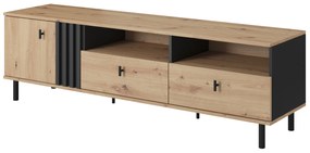 Masă TV/Dulap Madeira 165 (Stejar artisan + antracit Negru). 1071362