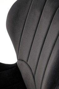 Scaun K538 velvet negru H85 cm